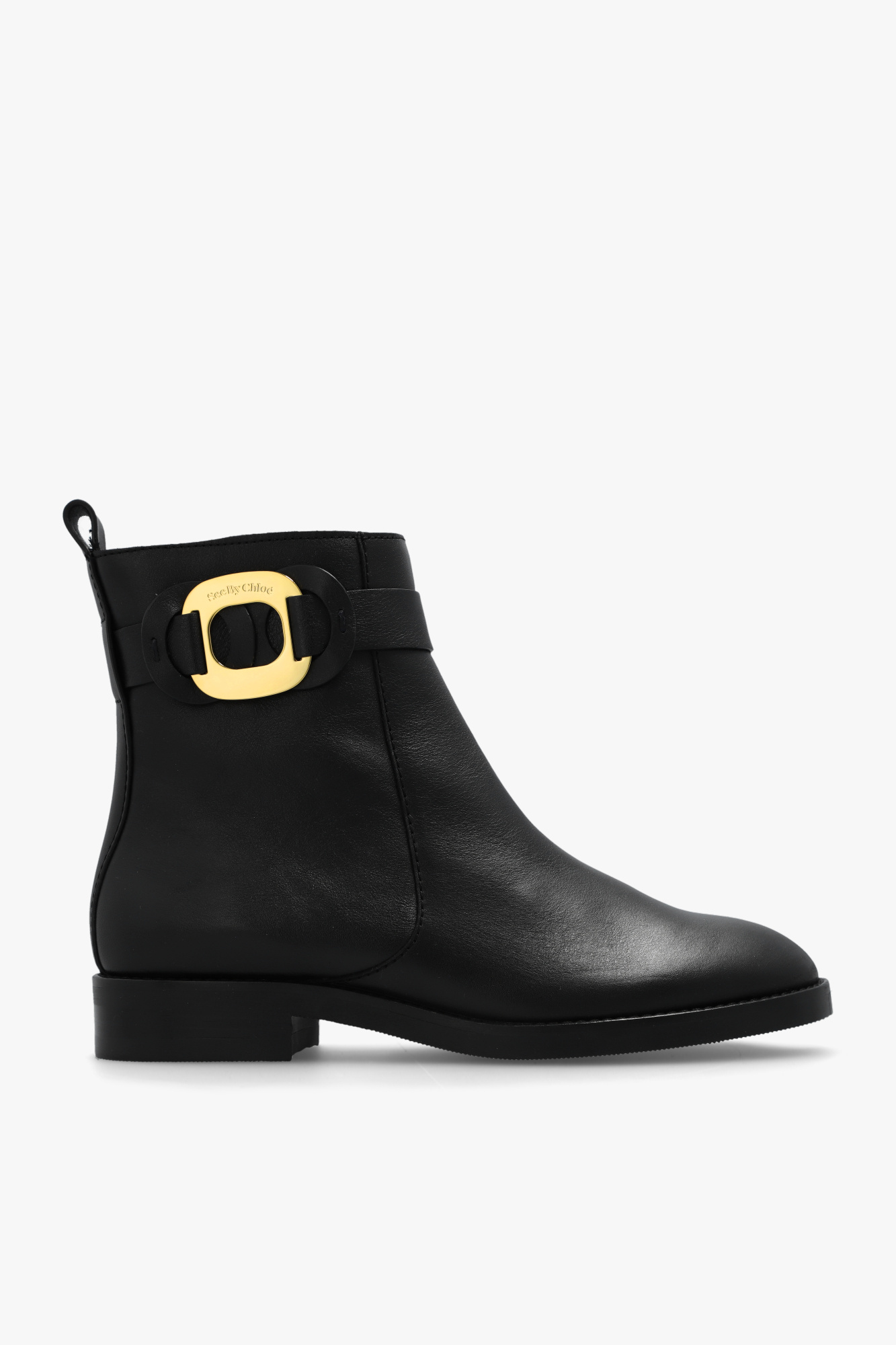 See by chloe 2025 black ankle boots